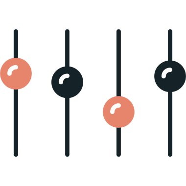 Renkli düğmelerin vektör çizimi