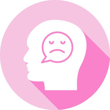 Düşünüyorum. Web simgesi basit illüstrasyon