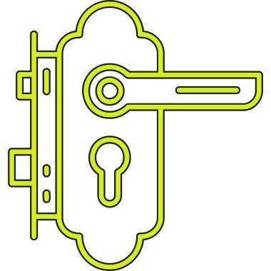 kapı simgesi vektör illüstrasyonu