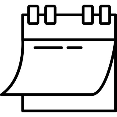 takvim hatırlatıcı olay simgesi ana hat biçiminde