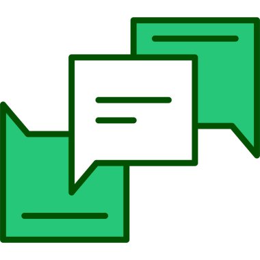 Sohbet simgesi vektör illüstrasyonu