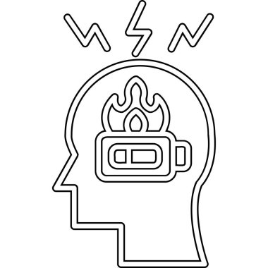 Bir ateşin ve yanan bir mumun vektör çizimi