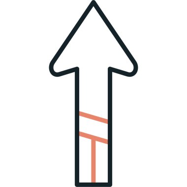 Ok. Web simgesi basit illüstrasyon