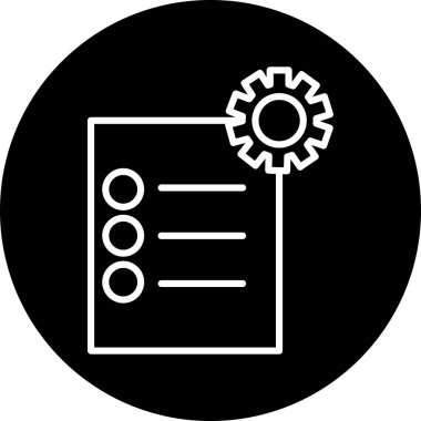 Web simgesi, dişlilerin vektör illüstrasyonu