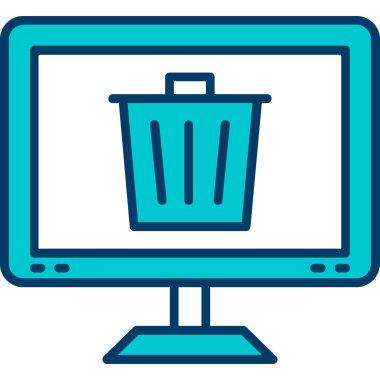 Web simgesi, vektör illüstrasyonunu sil