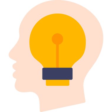 Ampul. Web simgesi basit illüstrasyon