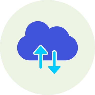 Yükle. Web simgesi basit illüstrasyon