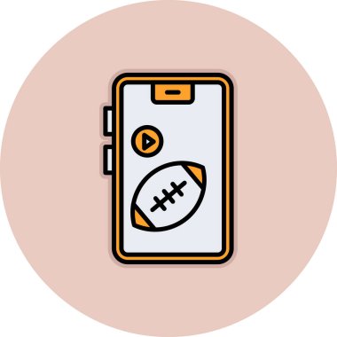 Futbol maçı ikonu. vektör illüstrasyonu