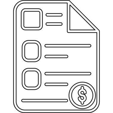 iş belgesi simgesi vektör illüstrasyon grafik tasarımı