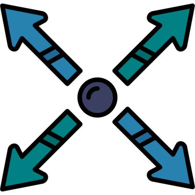 ok yönü simgesi doldurulmuş - taslak biçimi