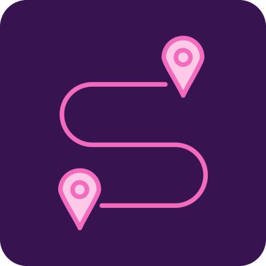 Harita iğnesi. Basit resimleme