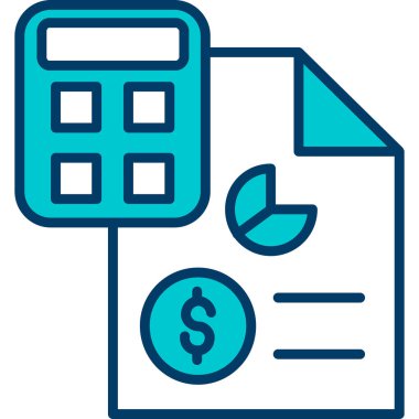 muhasebe hesaplama simgesi - taslak biçimi