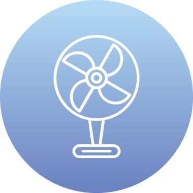 Güzel Fan Kabartma Vektör Simgesi