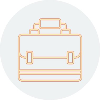 Evrak çantası web simgesi. Basit tasarım. vektör illüstrasyonu