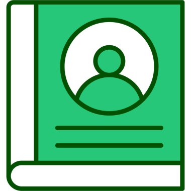 Bir kişi simgesinin vektör illüstrasyonu