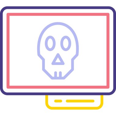 Bilgisayar. Web simgesi vektör illüstrasyonu