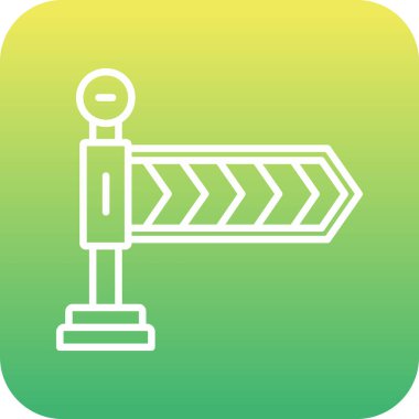 Trafik ışığı simgesinin vektör çizimi, basit vektör simgesi