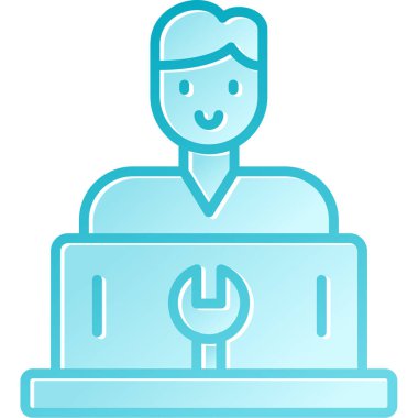 Takım elbiseli bir adamın vektör çizimi