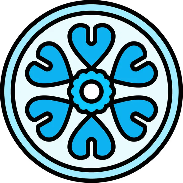 Çiçek. Web simgesi basit illüstrasyon