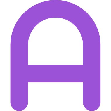 Bir harfin vektör illüstrasyonu