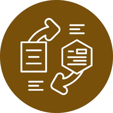 belge simgesi, vektör çizimi