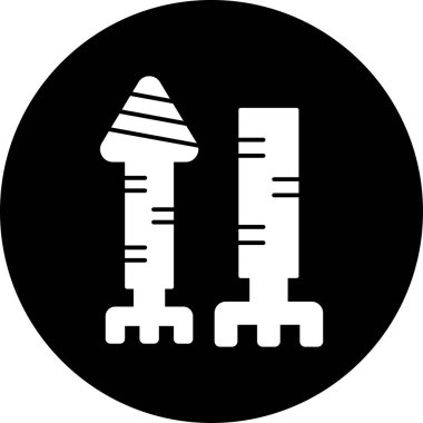 roket vektör illüstrasyonu, simge