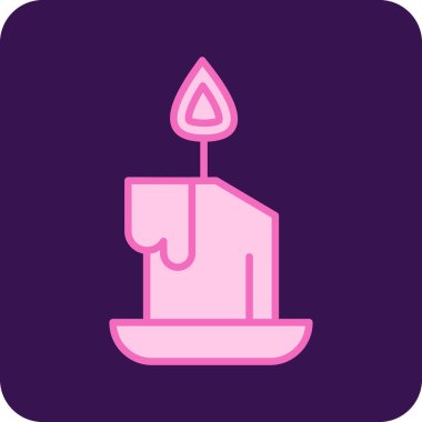 Mum simgesi vektör illüstrasyonu