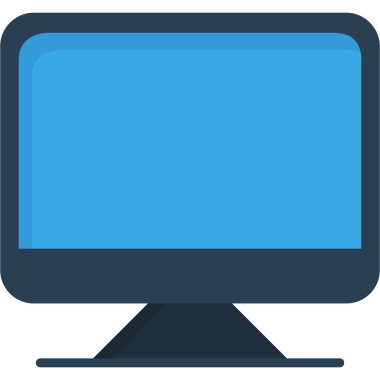 bilgisayar ekranı simgesi düz biçimli