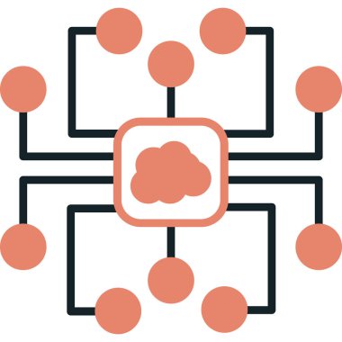 ağ simgesi vektör işareti