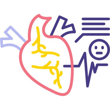 kardiyogram modern simge vektör çizimi