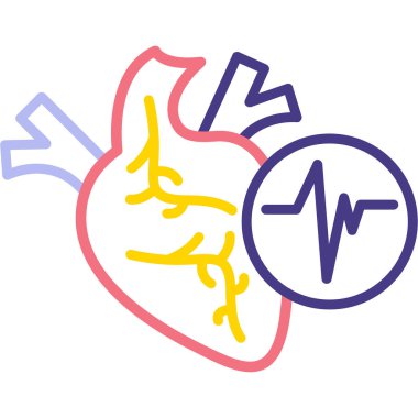 kalp simgesi modern vektör illüstrasyonu