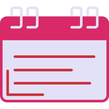 Takvim. Web simgesi basit illüstrasyon