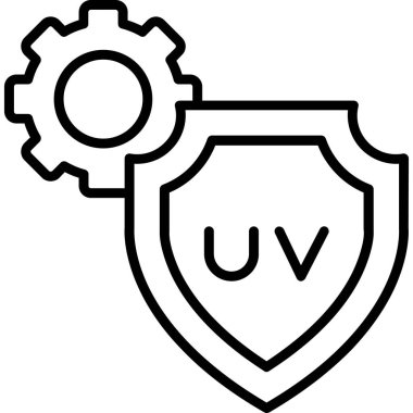 Koruma. Web simgesi basit tasarım