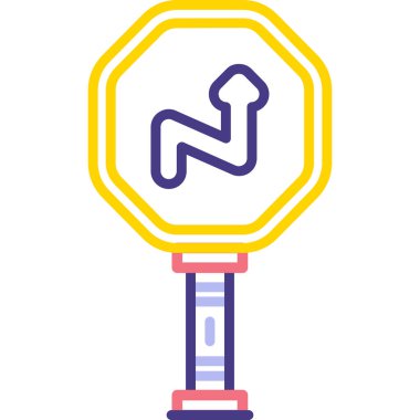 Trafik ışığı simgesi, vektör illüstrasyonu