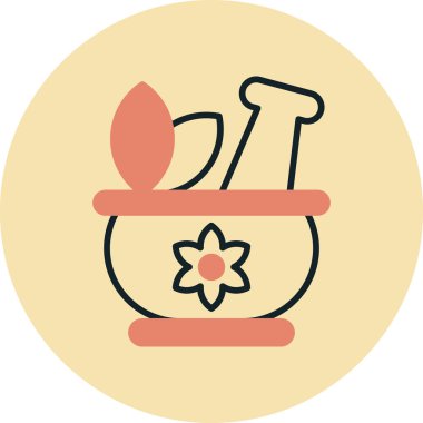 Bir mum simgesinin vektör illüstrasyonu