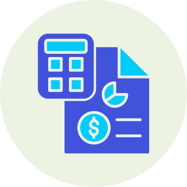 Hesap makinesi. Web simgesi basit illüstrasyon