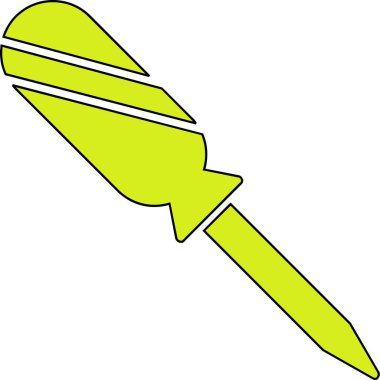 Çizgi film kaleminin vektör çizimi