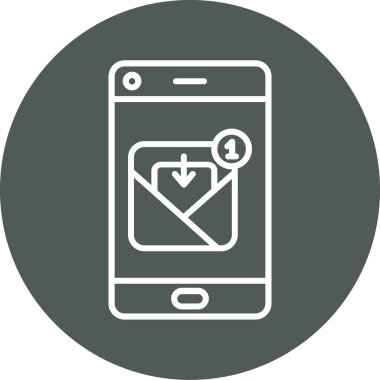 E-posta. Web simgesi basit illüstrasyon