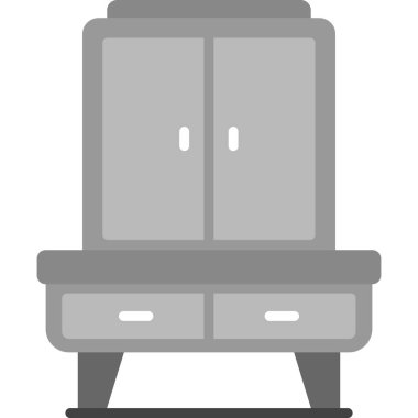 Mutfak sobası simgesi, basit vektör çizimi