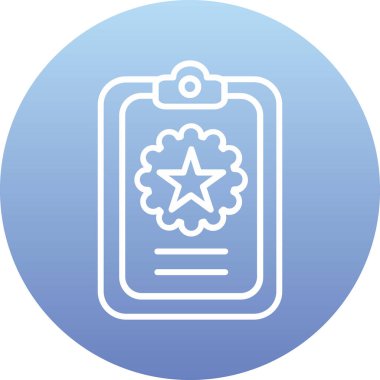 Mavi yıldız simgesinin vektör illüstrasyonu