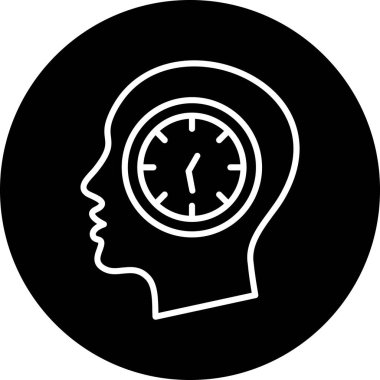 Zaman ve finans simgesinin vektör illüstrasyonu