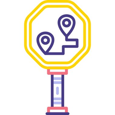 gps navigasyon konumu simgesi - taslak biçimi