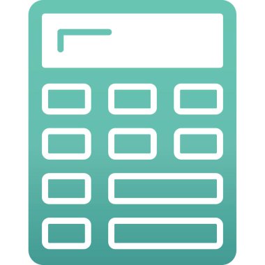 Hesap makinesi. Web simgesi basit illüstrasyon