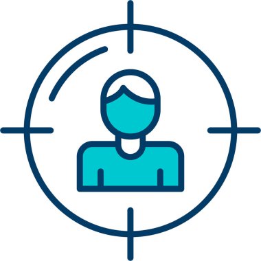 İnsan simgesinin vektör illüstrasyonu