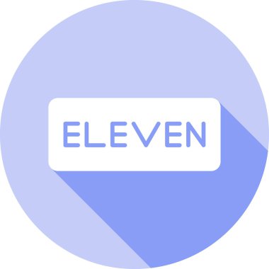 7 numaralı vektör simgesi modern basit vektör çizimi