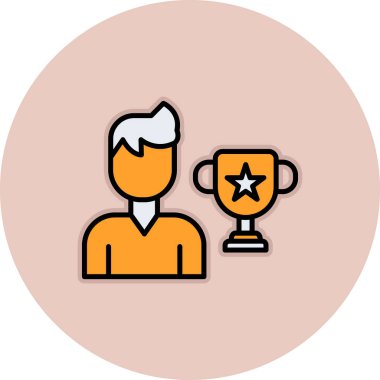 Bir kupa simgesinin vektör illüstrasyonu