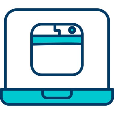 çanta web simgesi basit illüstrasyon