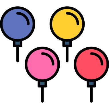 Şeker Web simgesi basit illüstrasyon