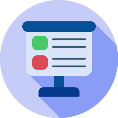 İş tahtası. Web simgesi basit illüstrasyon