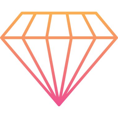 Elmas simgesi vektör illüstrasyonu